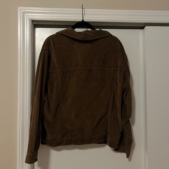 American Eagle 90s Boyfriend Corduroy Jacket, Brown, Size M - Picture 6 of 7